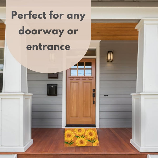 Non-slip coir doormat for home entrance