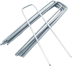 150mm galvanised U pins for weed membrane