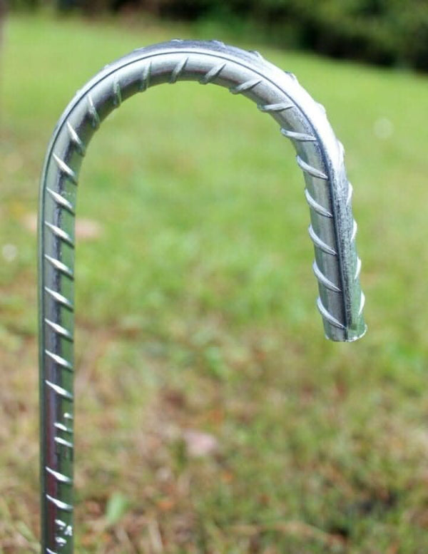 Heavy duty anchors used with a camping awning