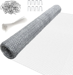 Galvanised chicken wire mesh roll