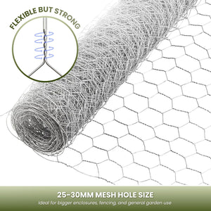 galvanised chicken wire mesh roll