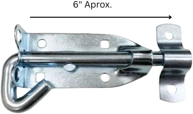 6 inch heavy duty sliding bolt latch