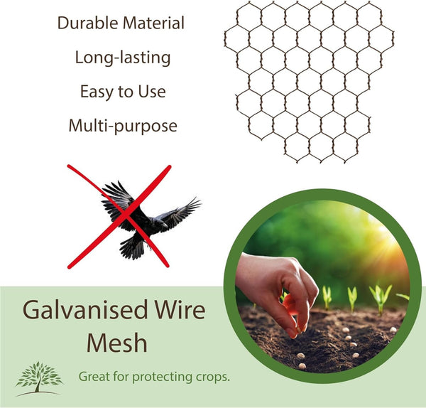 Rust-resistant galvanised mesh for outdoor projects