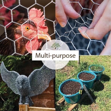 Flexible galvanised wire netting for rabbit cages