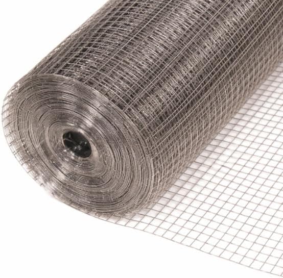 Galvanised square wire mesh roll for outdoor garden fencing