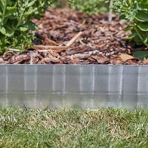 3m galvanised steel garden border edging