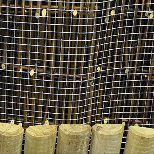 Wire mesh roll for plant protection.