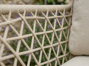 Outdoor bench and chair set