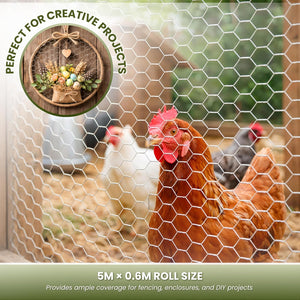Poultry wire mesh for gardens