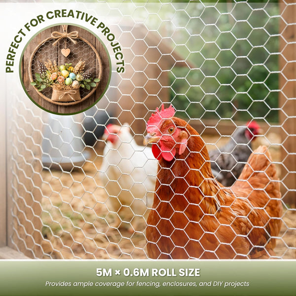 Poultry wire mesh for gardens