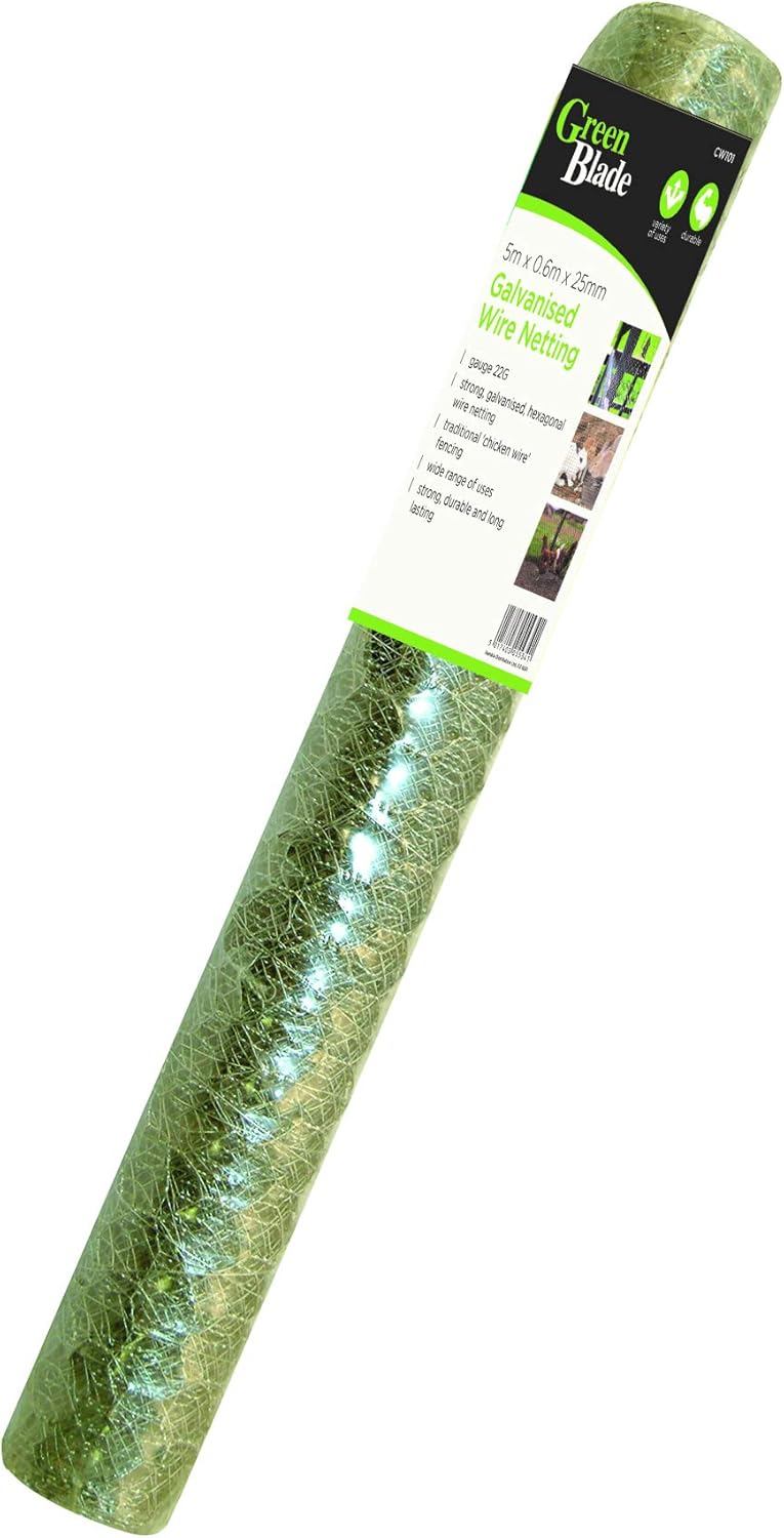 Galvanised chicken wire netting roll