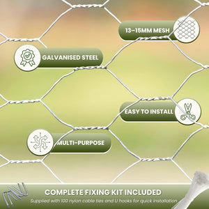 Chicken wire for animal enclosures