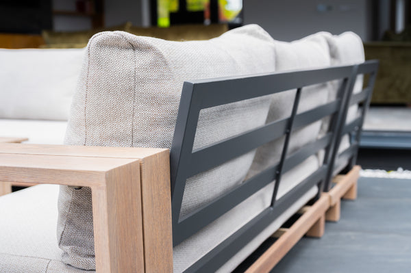Outdoor sofa set with coffee table