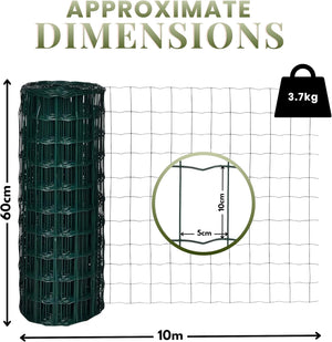 Green garden fence mesh 10m