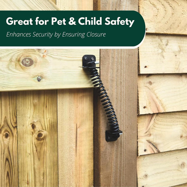 Heavy-duty gate spring for outdoor installations.