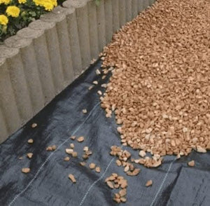Driveway weed control fabric