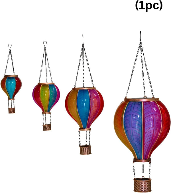 Hanging solar patio light