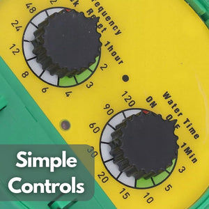 Automatic sprinkler timer controlling outdoor watering schedule
