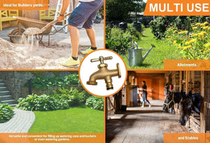 Brass tap kit for fences and sheds