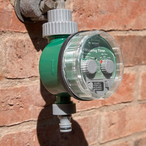 Automatic hose watering timer outdoor