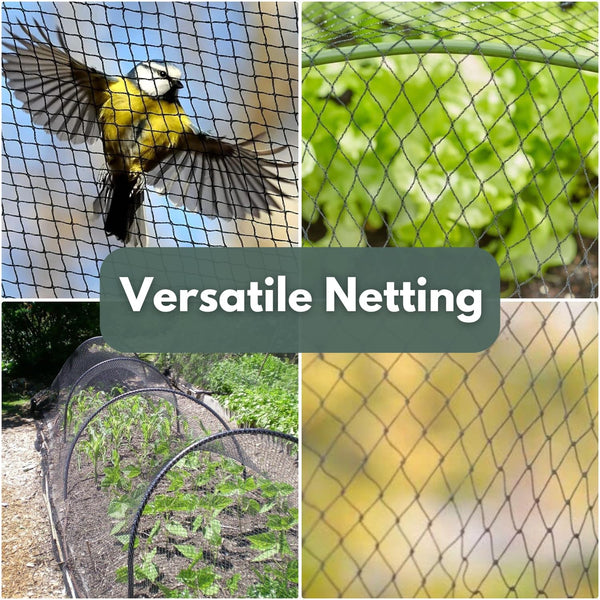 Flexible garden mesh for greenhouse crop protection