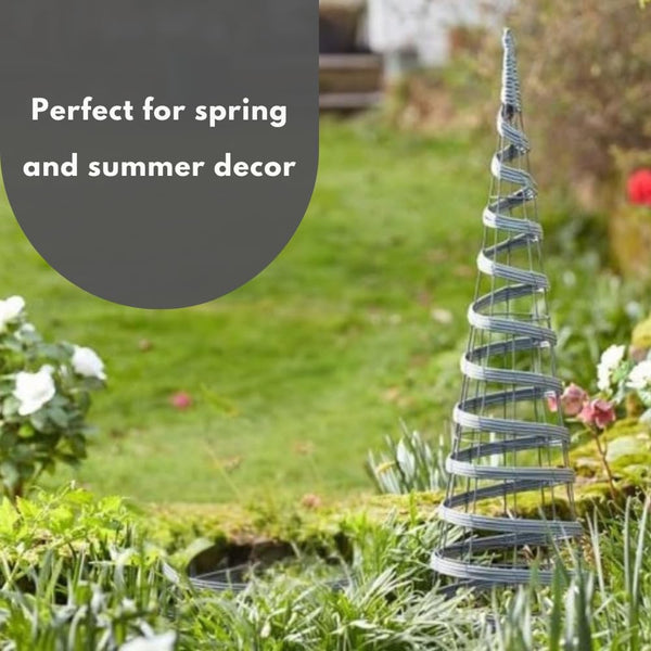 Outdoor climbing plant frame