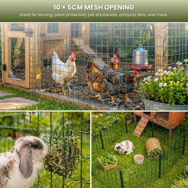 Outdoor garden fence with fixings