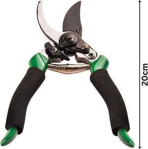 carbon steel garden secateurs with soft grip