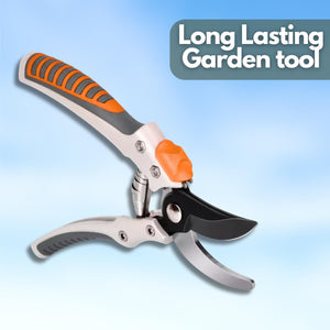 Bypass garden shears for precise plant cutting
