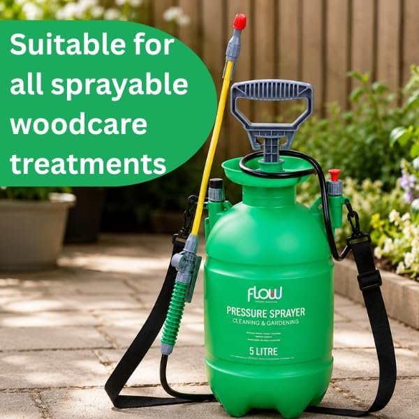Garden sprayer for decking oil application