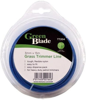 Nylon strimmer cord for cutting weeds and grass