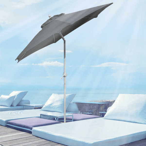 Outdoor parasol for balcony seating