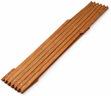Wooden expandable plant support trellis