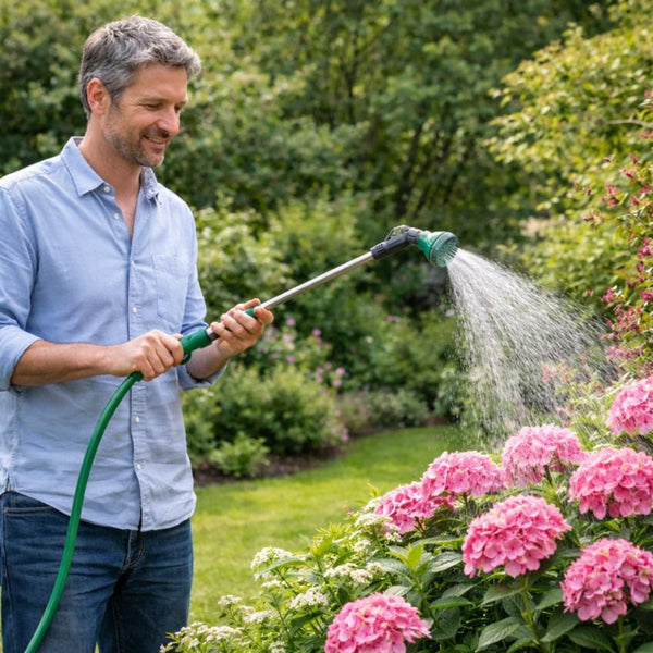 Garden hose gun with adjustable settings