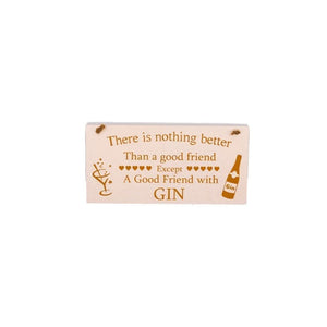Gin plaque presented as a gift for mum