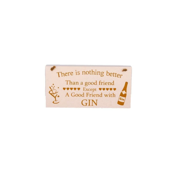Gin plaque presented as a gift for mum