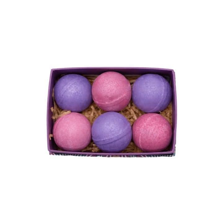 Six Piece Luxury Pre wrapped Bath Bomb Set - Glitter