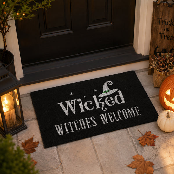 Non-slip Wicked Witches welcome mat