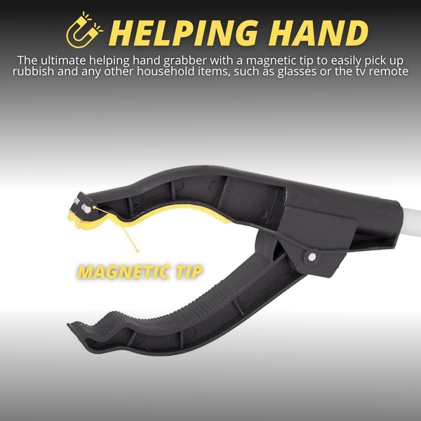 Garden grabber tool for outdoor cleaning