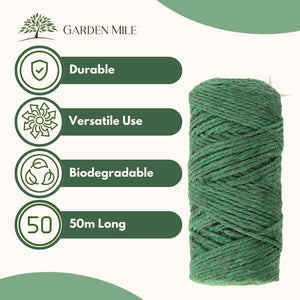 Natural jute twine for climbing plants