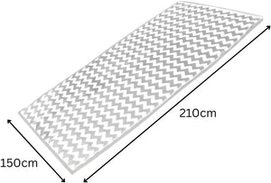 Large polypropylene patio area rug