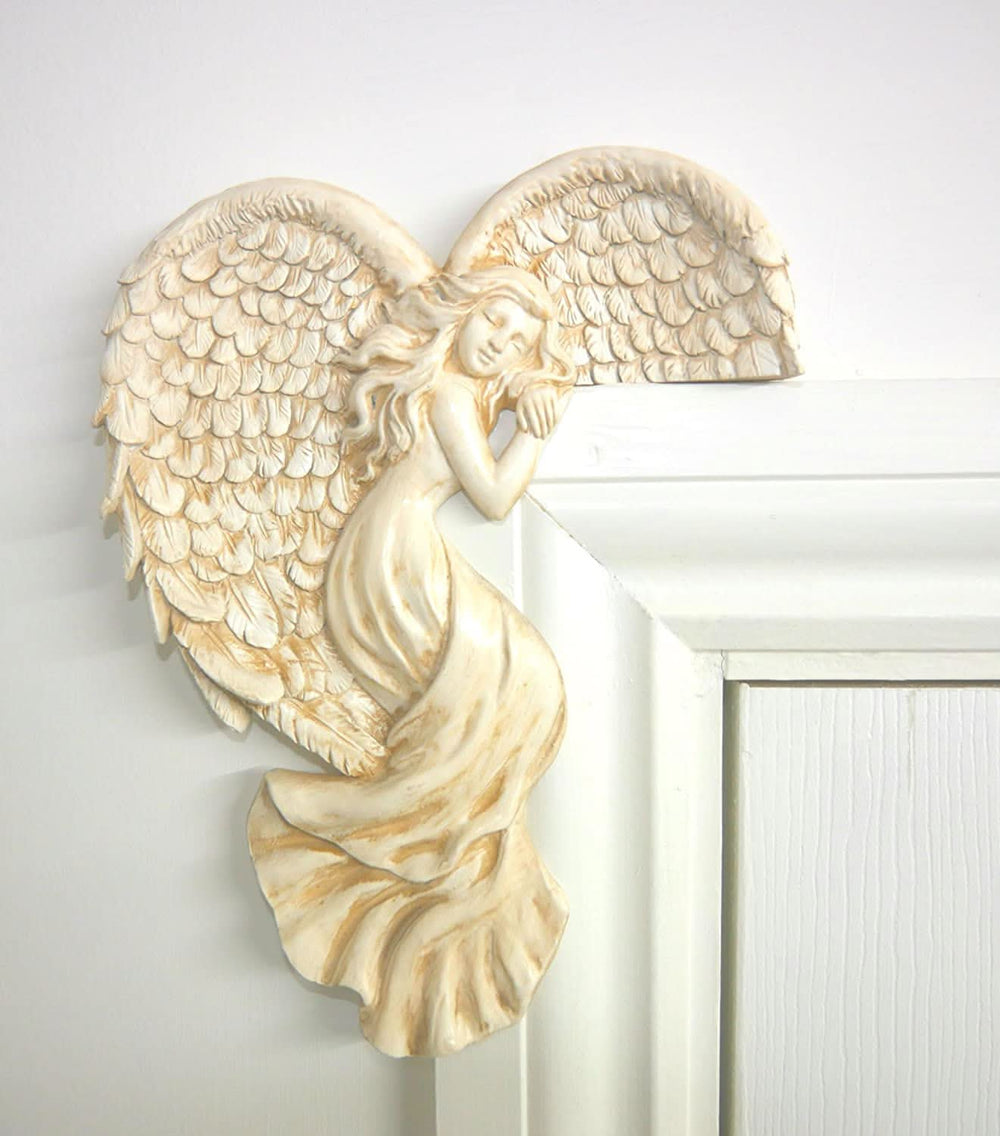 Vintage guardian angel left side door frame decoration