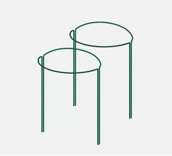 half round metal plant support stakes