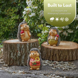 realistic hedgehog statues for outdoor gardens