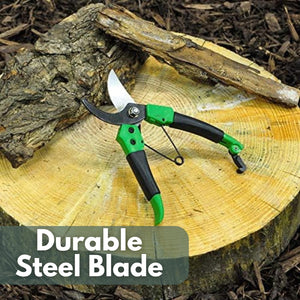 Carbon steel pruning scissors for flowers and small branches