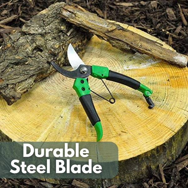 Carbon steel pruning scissors for flowers and small branches