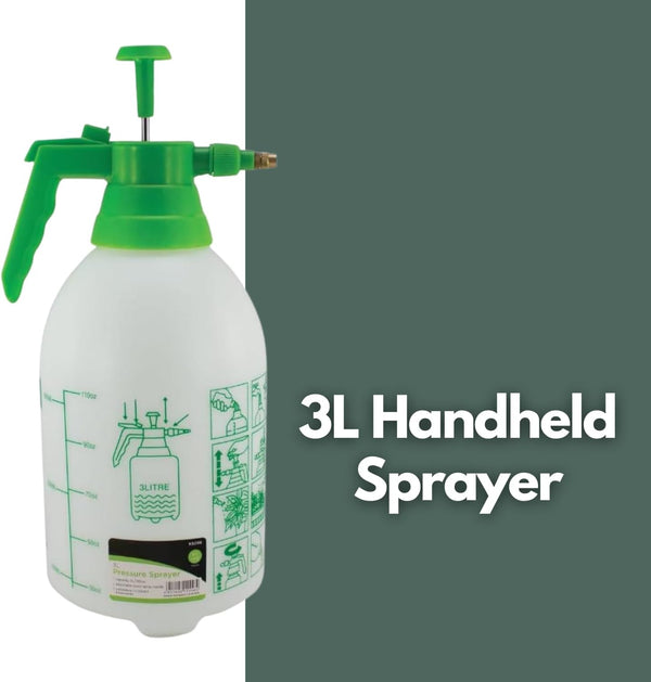 Handheld pressure sprayer for patio and plant care