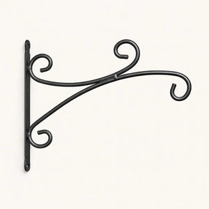 Black powder coated plant hanger