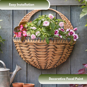 Garden wall mounted hanging basket