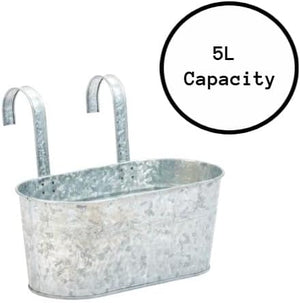 Weather-resistant metal garden planter